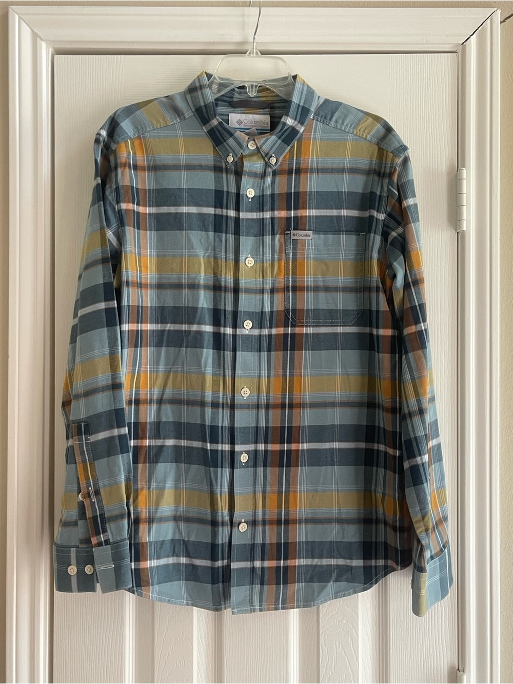 Columbia Men's Plaid Button-Down Long Sleeve Shirt - Size: Large